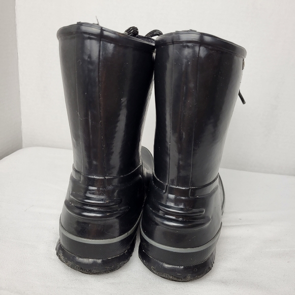 Bogs women urban farmer 2 eye lace top moisture wick black rain boot size 7 - Picture 7 of 16